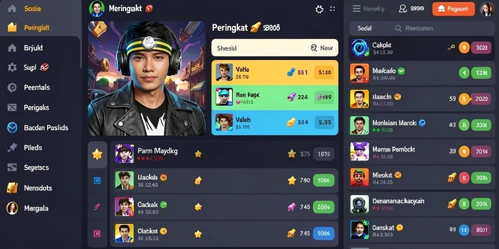 Fitur kompetisi yang memungkinkan pemain bermain bersama.