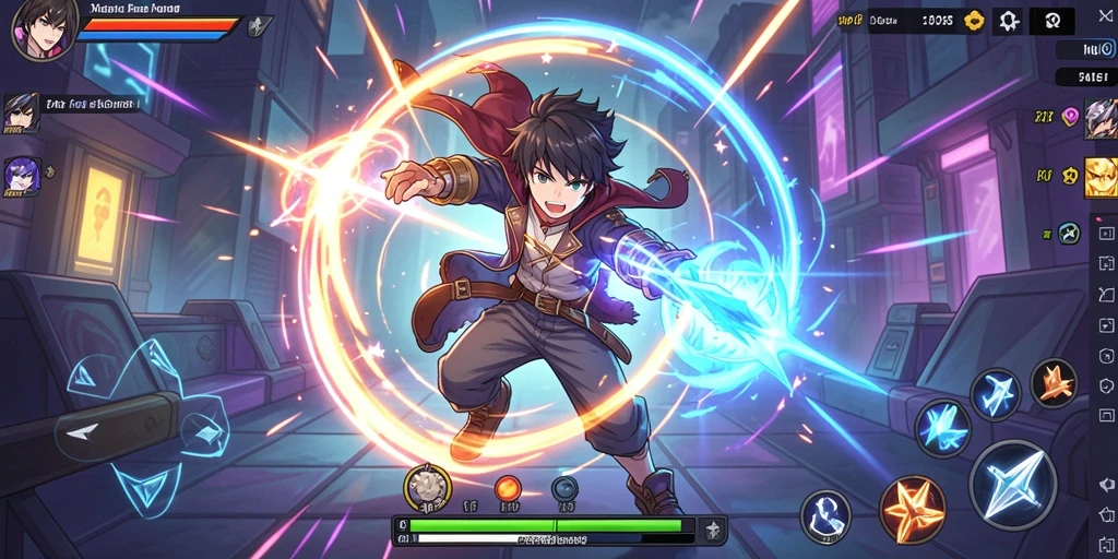 Cuplikan pertandingan multiplayer yang seru dan menegangkan.